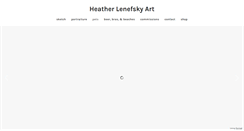 Desktop Screenshot of heatherlenefskyart.com