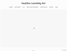 Tablet Screenshot of heatherlenefskyart.com